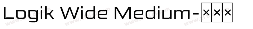 Logik Wide Medium字体转换